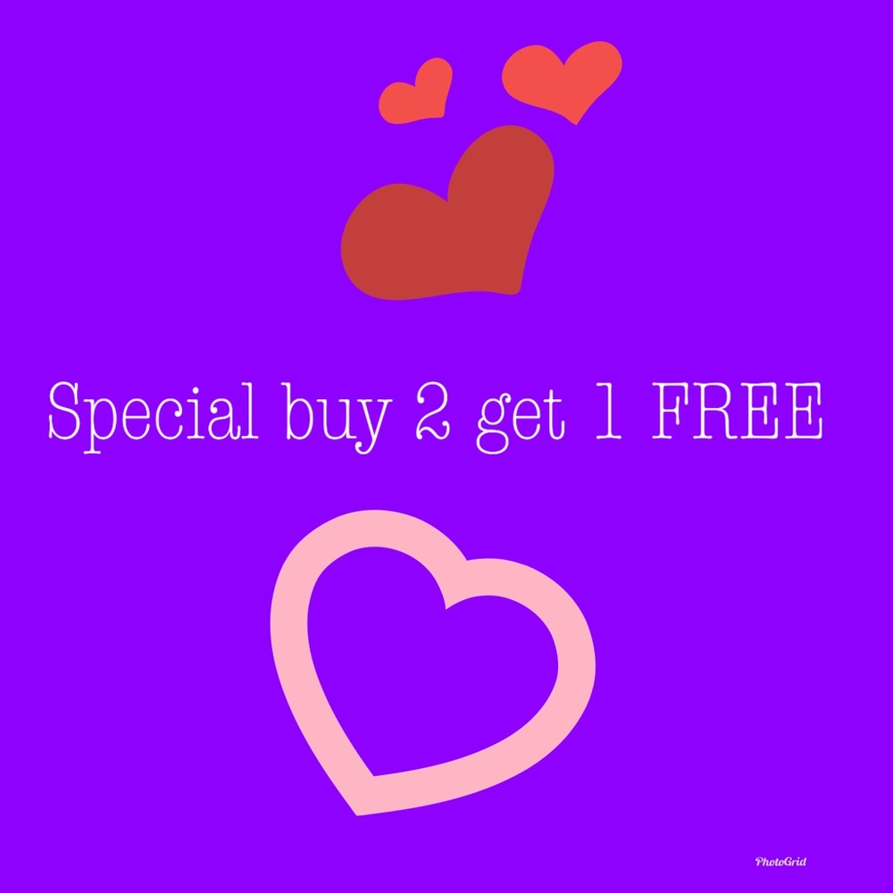 Buy 2 get 1 free